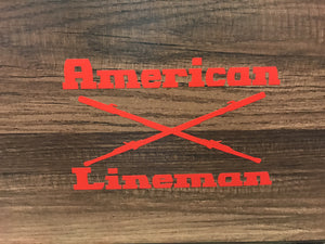 American Lineman Decal