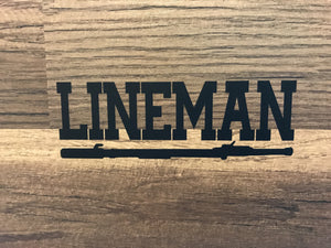 Lineman W/Hotstick Decal
